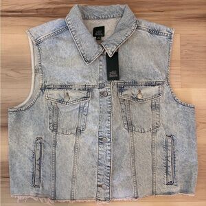 NWT Wild Fable Light Blue Denim Vest